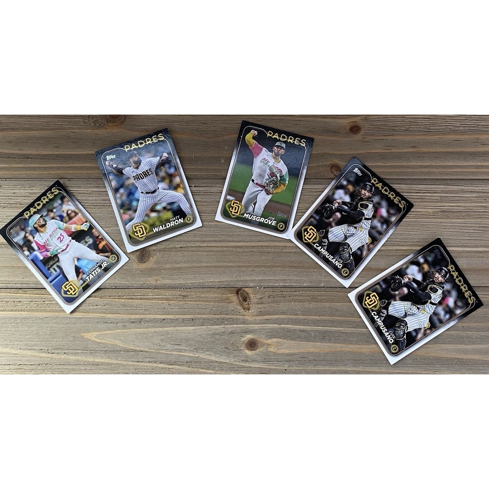 Lot Of 5 Topps 2024 San Diego Padres Baseball Cards